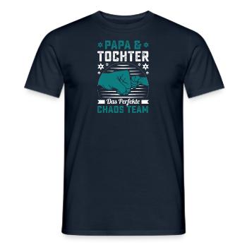 Vater Tochter Partnerlook Kleidung Beziehung Papa - Männer T-Shirt - Navy - Vorne - AI Model Male 178 light (178cm)