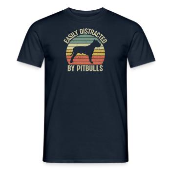 Best Friend Pitbull Pet Dog Breed - Men's T-Shirt - navy - Front - AI Model Male 178 light (178cm)