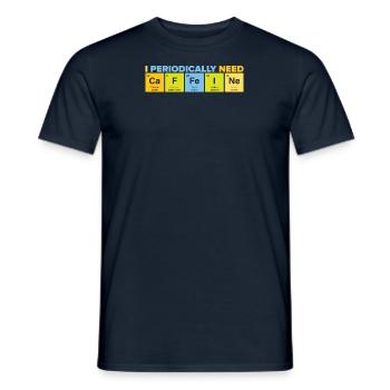 Chemist Chemist Study Chemistry Professor Coffee - Men's T-Shirt - navy - Front - AI Model Male 178 light (178cm)