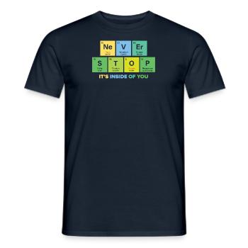 Chemist Chemist Chemistry Studies Professor React - Men's T-Shirt - navy - Front - AI Model Male 178 light (178cm)