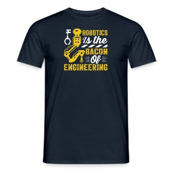 Programmeur de robots Technicien en automatisation - T-shirt homme - marine - Devant - AI Model Male 178 light (178cm)