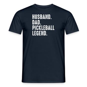Meilleur papa de pickleball de tous les temps - Pickleball Father - T-shirt homme - marine - Devant - AI Model Male 178 light (178cm)