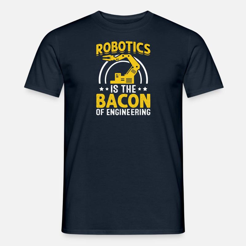 Roboter Programmierer Automatisierungstechniker - Männer T-Shirt - Navy
