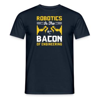 Robot Programmer Automation Technician - Men's T-Shirt - navy - Front - AI Model Male 178 light (178cm)