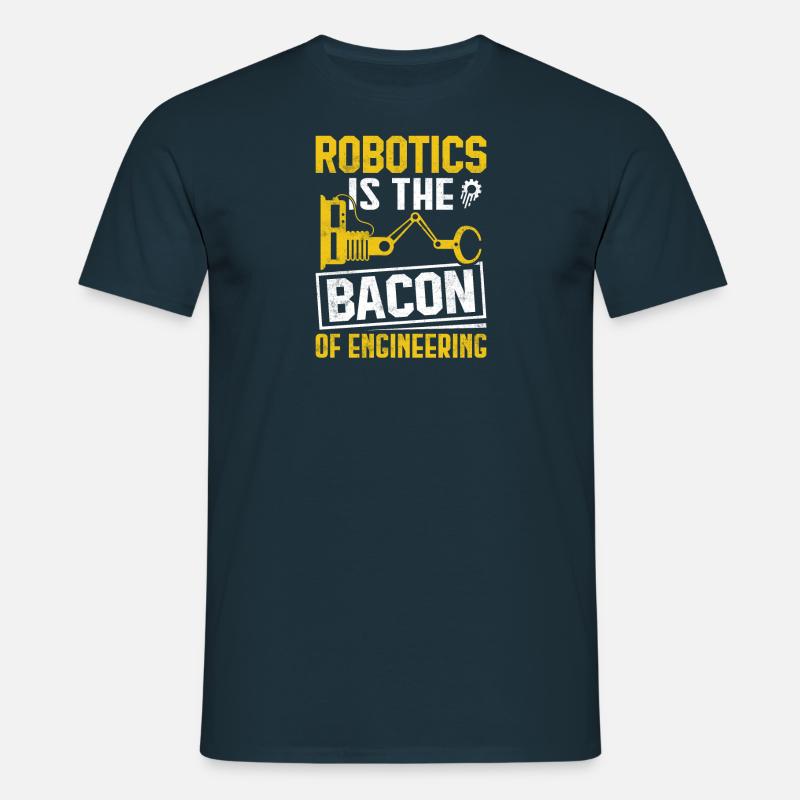 Robot Programmer Automation Technician - Men's T-Shirt - navy