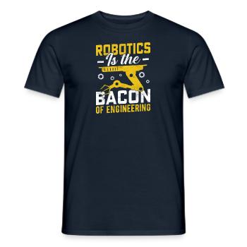 Robot Programmer Automation Technician - Men's T-Shirt - navy - Front - AI Model Male 178 light (178cm)