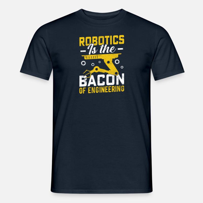 Roboter Programmierer Automatisierungstechniker - Männer T-Shirt - Navy