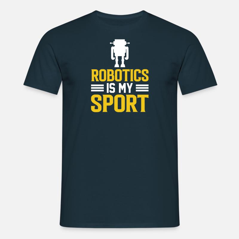 Robot Programmer Automation Technician - Men's T-Shirt - navy