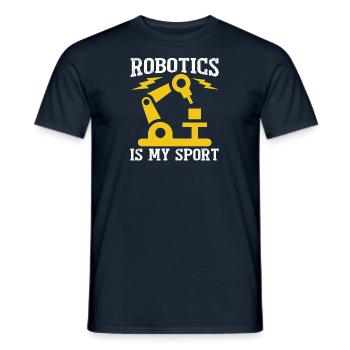 Robot Programmer Automation Technician - Men's T-Shirt - navy - Front - AI Model Male 178 light (178cm)