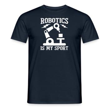 Programmeur de robots Technicien en automatisation - T-shirt homme - marine - Devant - AI Model Male 178 light (178cm)