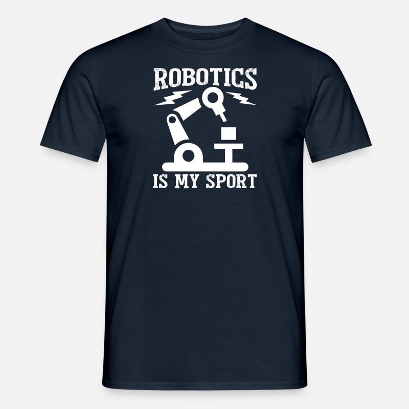 Robot Programmer Automation Technician - Men’s T-shirt - navy