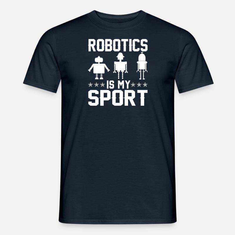 Roboter Programmierer Automatisierungstechniker - Männer T-Shirt - Navy