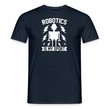 Robot Programmer Automation Technician - Men's T-Shirt - navy - Front - AI Model Male 178 light (178cm)