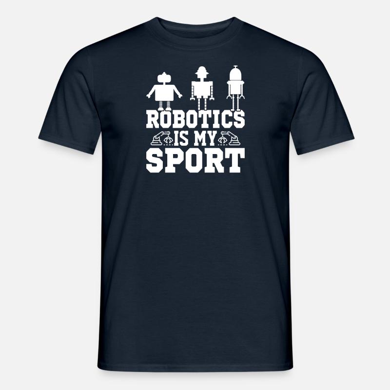 Roboter Programmierer Automatisierungstechniker - Männer T-Shirt - Navy