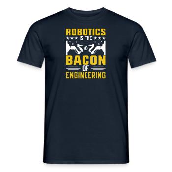 Robot Programmer Automation Technician - Men's T-Shirt - navy - Front - AI Model Male 178 light (178cm)