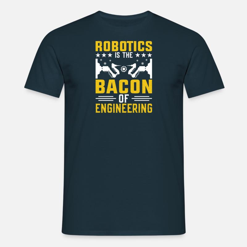 Robot Programmer Automation Technician - Men's T-Shirt - navy