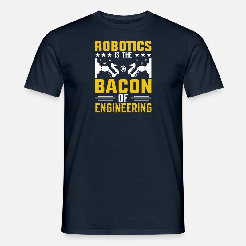 Roboter Programmierer Automatisierungstechniker - Männer T-Shirt - Navy