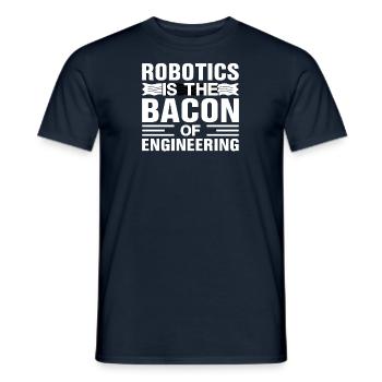 Robot Programmer Automation Technician - Men's T-Shirt - navy - Front - AI Model Male 178 light (178cm)