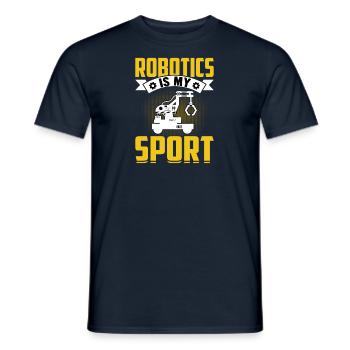 Robot Programmer Automation Technician - Men's T-Shirt - navy - Front - AI Model Male 178 light (178cm)