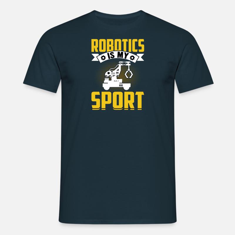 Roboter Programmierer Automatisierungstechniker - Männer T-Shirt - Navy