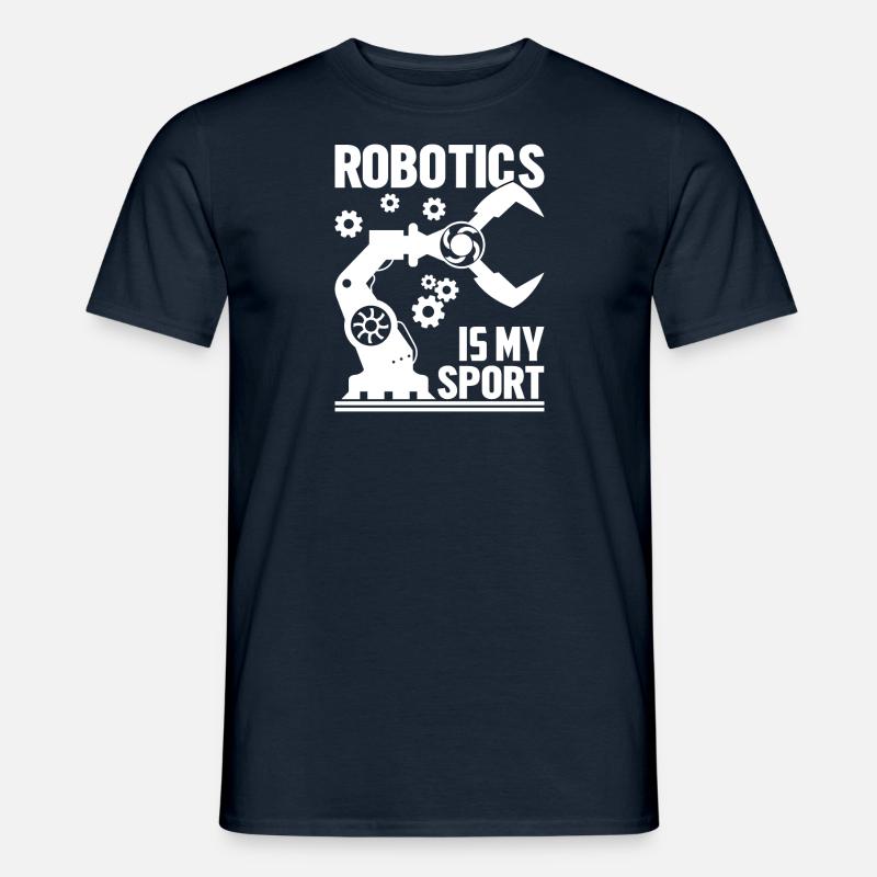 Roboter Programmierer Automatisierungstechniker - Männer T-Shirt - Navy