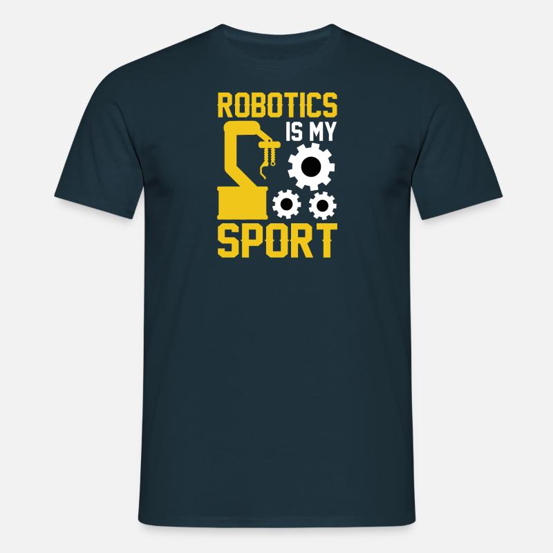 Robot Programmer Automation Technician - Men's T-Shirt - navy