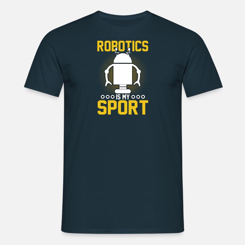 Robot Programmer Automation Technician - Men's T-Shirt - navy