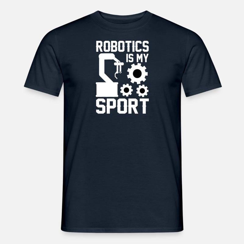 Robot Programmer Automation Technician - Men’s T-shirt - navy