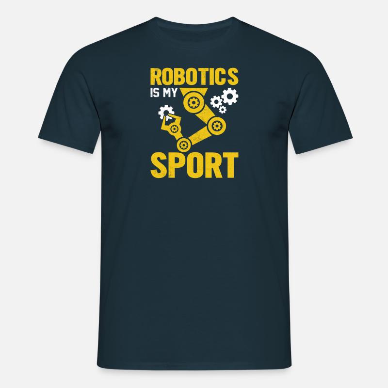 Roboter Programmierer Automatisierungstechniker - Männer T-Shirt - Navy