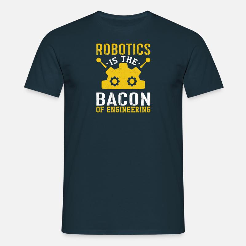 Robot Programmer Automation Technician - Men's T-Shirt - navy