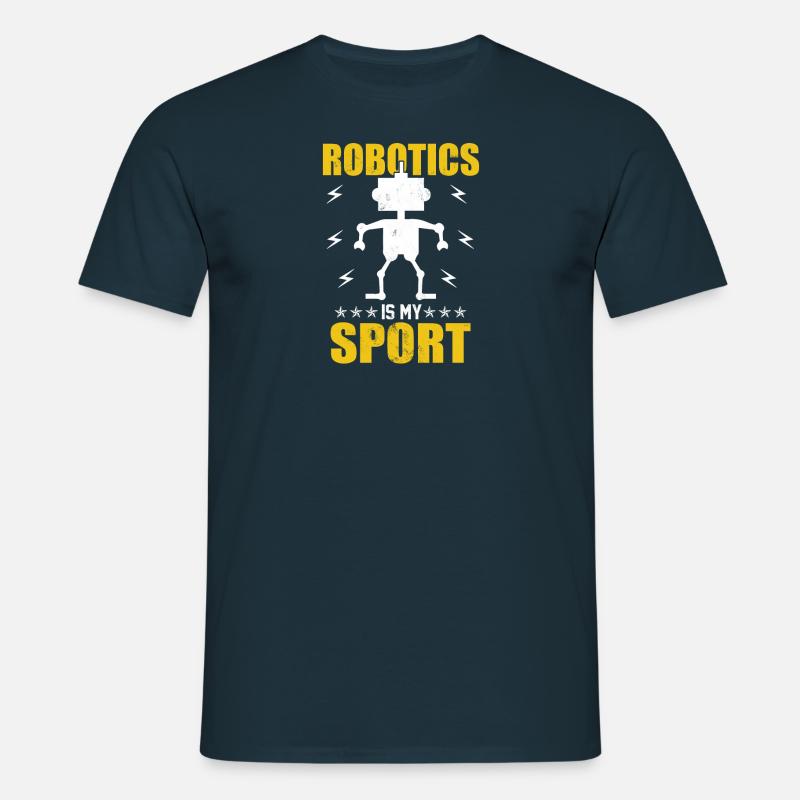 Roboter Programmierer Automatisierungstechniker - Männer T-Shirt - Navy