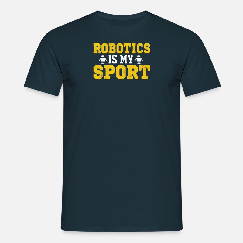 Robot Programmer Automation Technician - Men's T-Shirt - navy