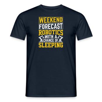Programmeur de robots Technicien en automatisation - T-shirt homme - marine - Devant - AI Model Male 178 light (178cm)