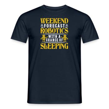 Robot Programmer Automation Technician - Men's T-Shirt - navy - Front - AI Model Male 178 light (178cm)