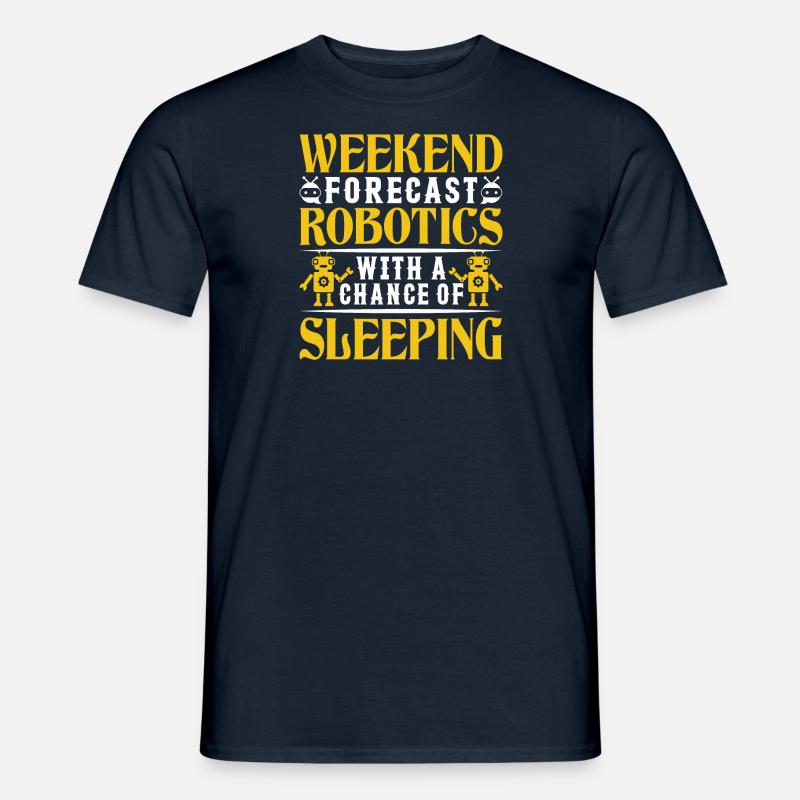Roboter Programmierer Automatisierungstechniker - Männer T-Shirt - Navy