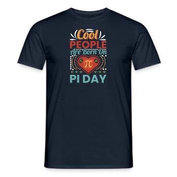 Pi Day Day Circle Number Pi - Men's T-Shirt - navy - Front - AI Model Male 178 light (178cm)