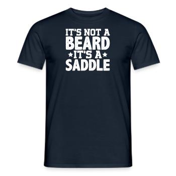 Vollbart und Bartträger Barthaare Schnauzbart - Männer T-Shirt - Navy - Vorne - AI Model Male 178 light (178cm)