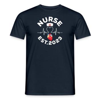 Nurse 2023 Nurse Exam - Men's T-Shirt - navy - Front - AI Model Male 178 light (178cm)
