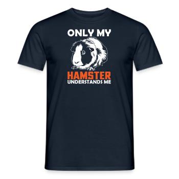 Hamster Lover Hamster Gift - Men's T-Shirt - navy - Front - AI Model Male 178 light (178cm)