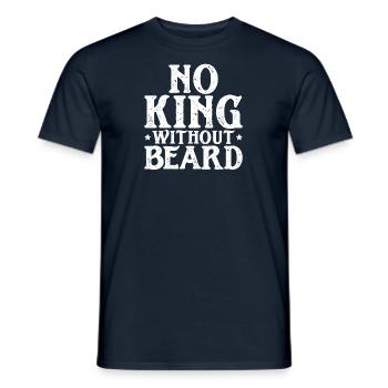 Vollbart und Bartträger Barthaare Schnauzbart - Männer T-Shirt - Navy - Vorne - AI Model Male 178 light (178cm)