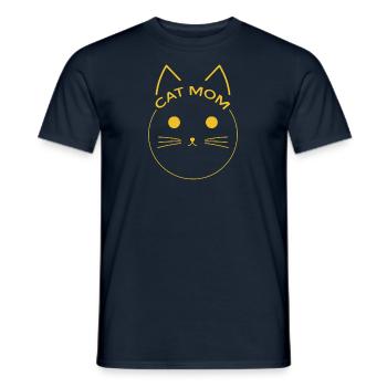 Katzen Mama Mietz Haustier Kater Katzenliebe Katze - Männer T-Shirt - Navy - Vorne - AI Model Male 178 light (178cm)