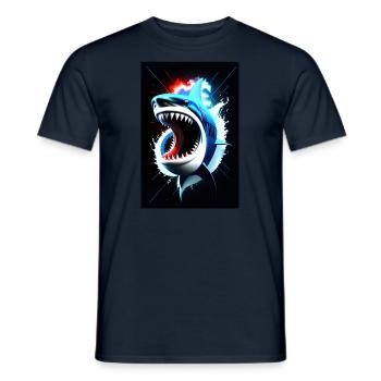 Sharknado #2 - T-shirt homme - marine - Devant - AI Model Male 178 light (178cm)
