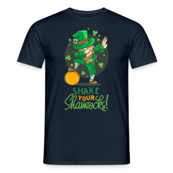 Shake your Shamrocks - Men's T-Shirt - navy - Front - AI Model Male 178 light (178cm)