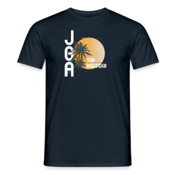 JGA Team Bräutigam - Männer T-Shirt - Navy - Vorne - AI Model Male 178 light (178cm)