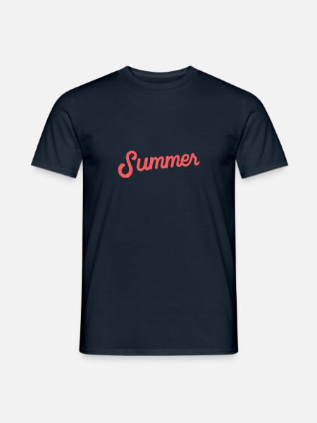 Sommer - Männer T-Shirt - Navy