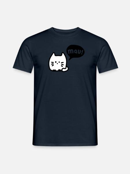 Cat mauzt 3 - Men's T-Shirt - navy