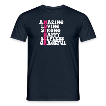 Best Mother Mom Parents Birth - Men's T-Shirt - navy - Front - AI Model Male 178 light (178cm)