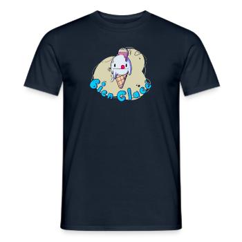 Bien Glacé - T-shirt homme - marine - Devant - AI Model Male 178 light (178cm)