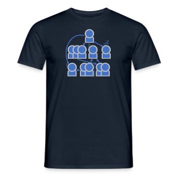 Firmen Organigramm - alles klar? - Männer T-Shirt - Navy - Vorne - AI Model Male 178 light (178cm)