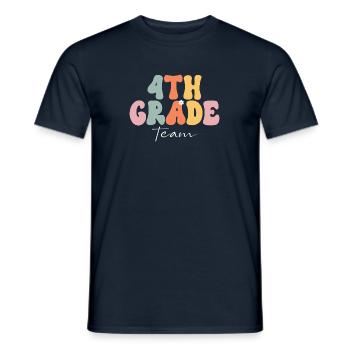 Grundschule 4 Klasse Vierte Schulklasse Team - Männer T-Shirt - Navy - Vorne - AI Model Male 178 light (178cm)
